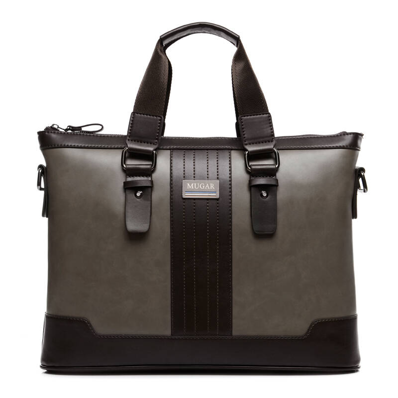 牧格mugar精品男包牛皮男士手提包单肩斜挎包电脑商务休闲包笔记本包