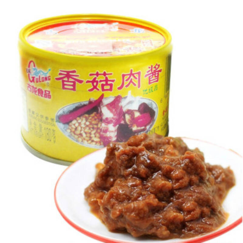 古龙(gulong) 精选香菇肉酱罐头180g/罐 厦门特产 方便即食食品 拌饭