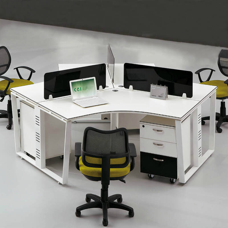 森拓sentuo 三人办公桌 办公家具时尚简约屏风工作位组合员工桌职员桌