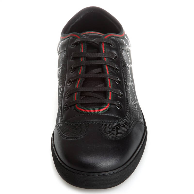 gucci 古驰 男款黑色皮质压纹平底豆豆鞋休闲鞋 255350 ayo50 1000 8