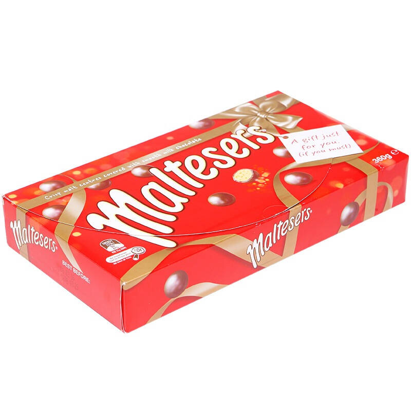 【京东超市】德芙dove麦提莎麦芽脆心牛奶巧克力(盒装)360g