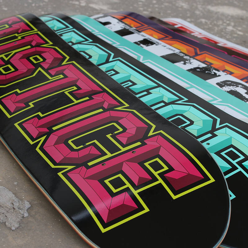 沸点滑板justice专业整板 四轮双翘滑板 韩佳易配色