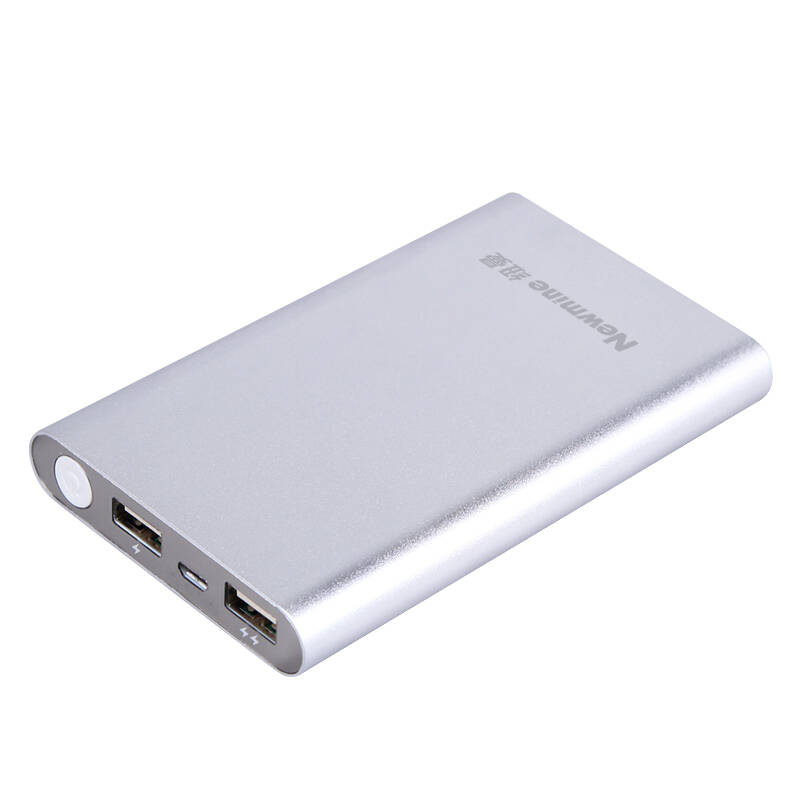 纽曼(newmine)10000毫安 移动电源/充电宝聚合物 双usb输出 金属拉丝