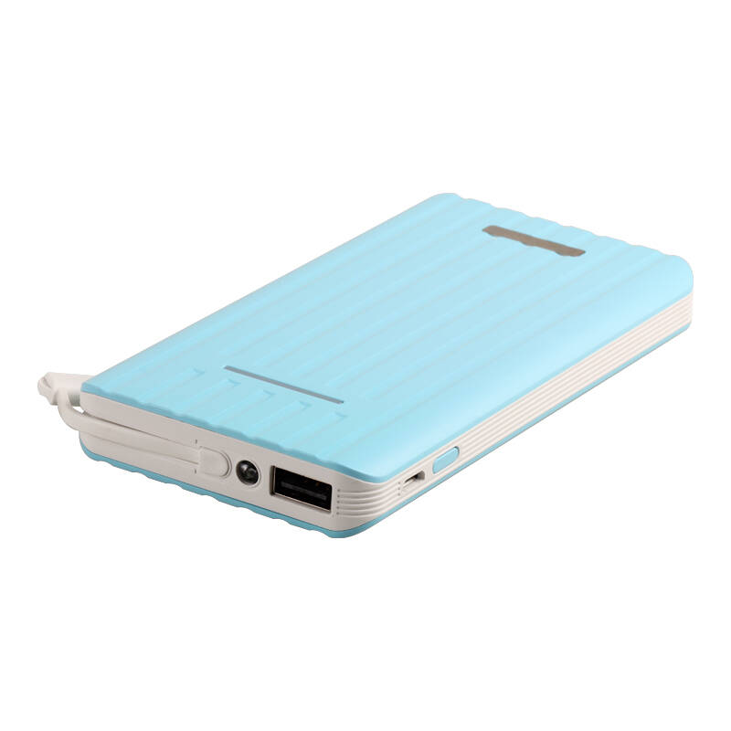 kuke 聚合物电充电宝 8000毫安k23小轻薄机线一体移动电源 手机平板