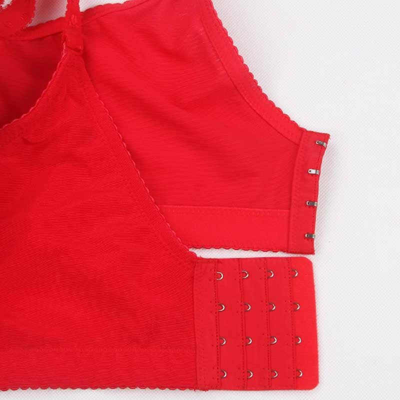 斓诗lanshi无痕聚拢文胸少女 性感收副乳薄款调整型胸罩 红色 80b