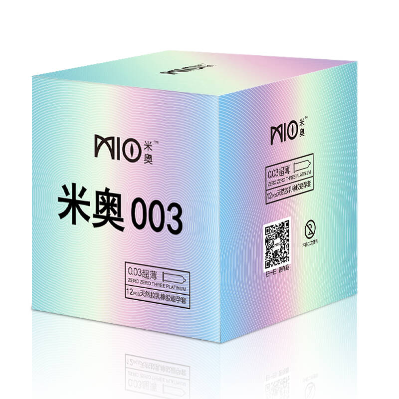 米奥003安全套 避孕套超薄装男用震动情趣保险套12只装 成人计生用品