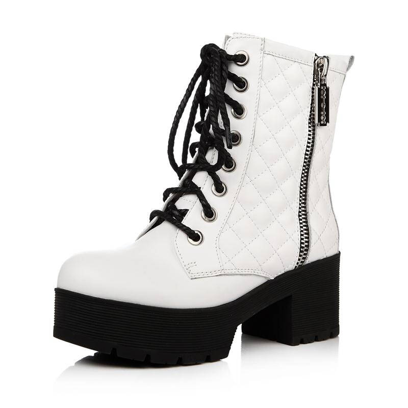 teenmix/天美意冬白色牛皮女皮靴23-5adz3 白色 35