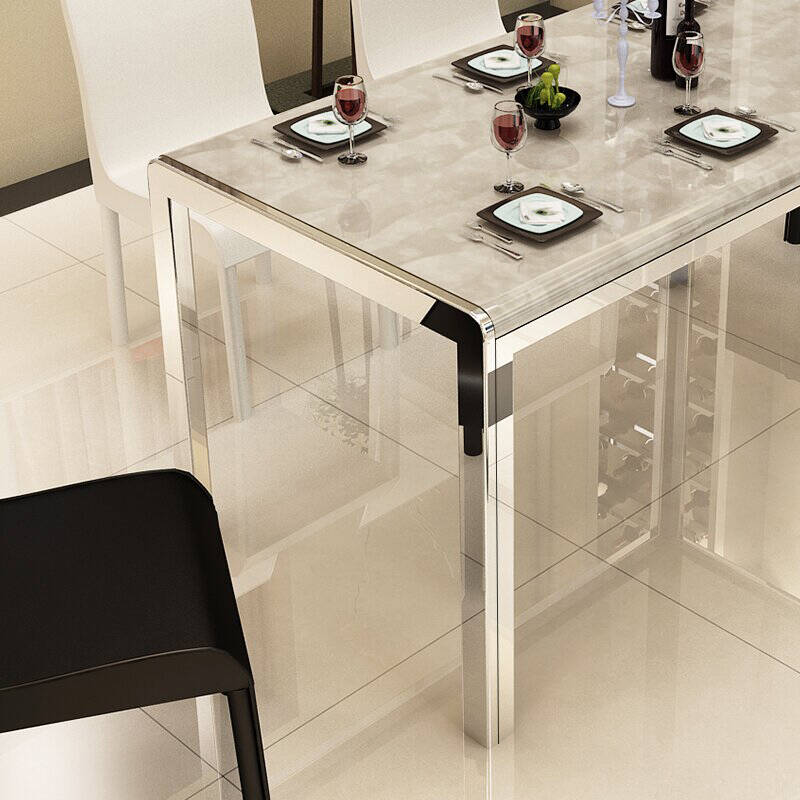 慕尼思丹大理石餐桌饭桌子餐厅饭桌家具 餐桌 鳄鱼6把