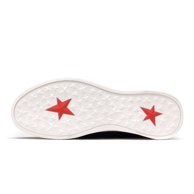 红蜻蜓 头层牛皮时尚休闲拼接圆头橡胶底男鞋男单鞋 wta51201/02