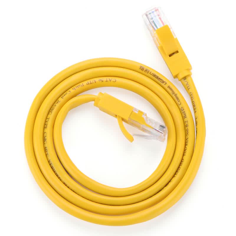 绿联(ugreen)11230 超五类网线 cat5e 超5类 百兆网络连接线 1米 黄色
