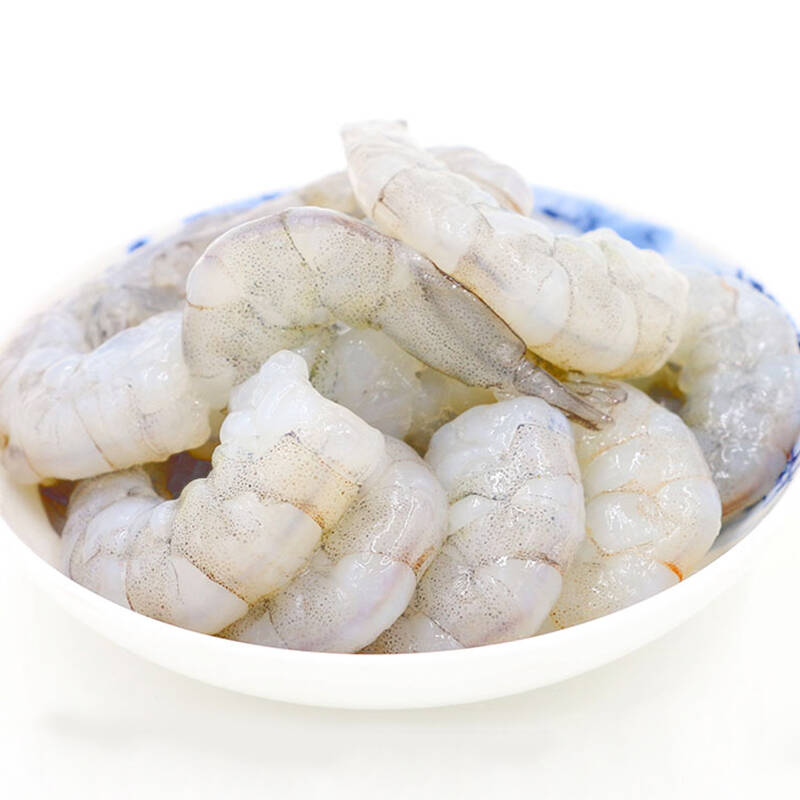 水娃娃 大连冷冻大虾仁 41-50个 500g 海鲜水产