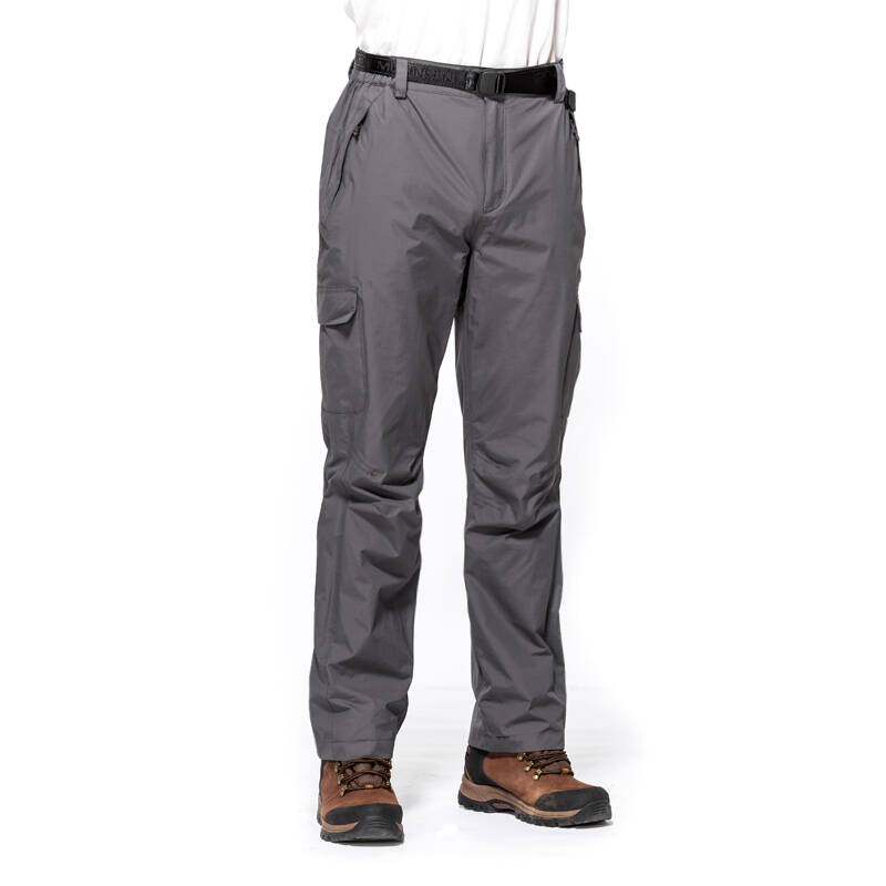 木林森(mulinsen)户外冲锋裤冬季加绒保暖男士冲锋裤7319413 深灰 m