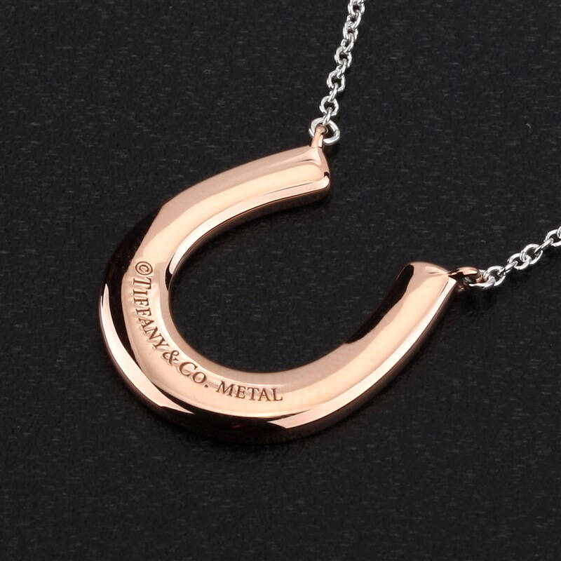 & co 蒂芙尼 tiffany 1837系列时尚rubedo金属马蹄形吊坠银饰项链 链