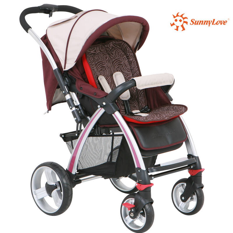 阳光儿童 双向可平躺婴儿推车欧洲高景观可折叠 豪华版婴儿车 sh270
