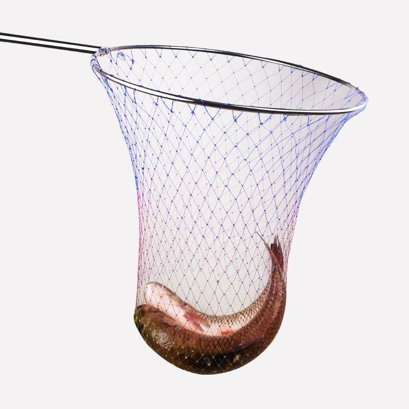渔之源 抄网头网兜不锈钢可折叠竞技速干防挂抄网头渔具用品 50cm直径