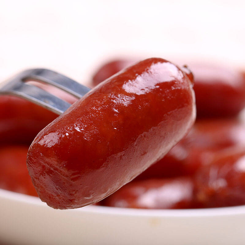 百草味 肉干肉脯 休闲零食小香肠 蜜汁肉枣180g/袋