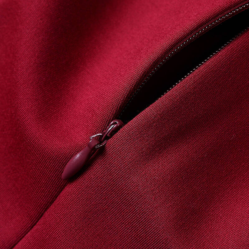 班缇娜欧洲站2015秋冬女装新款复古小立领纯色修身打底a字连衣裙长袖