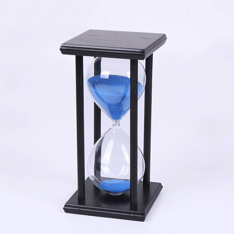 木诗 创意木框沙漏摆件 沙漏计时器60分钟 送男女朋友生日礼物 办公室