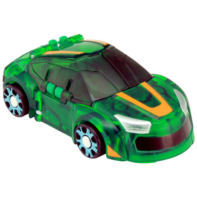 灵动创想魔幻车神变形机器人神斗卡自动变形玩具威甲车神闪电车神 威