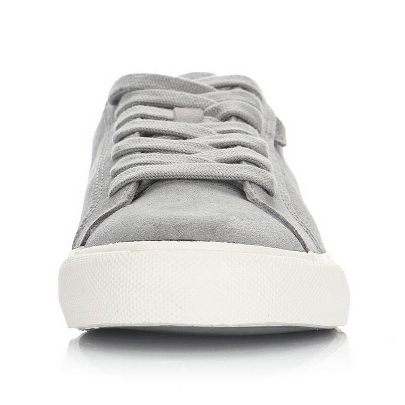 lining李宁休闲鞋男鞋 2016新款反绒牛皮休闲滑板鞋 alch043 冷灰8c