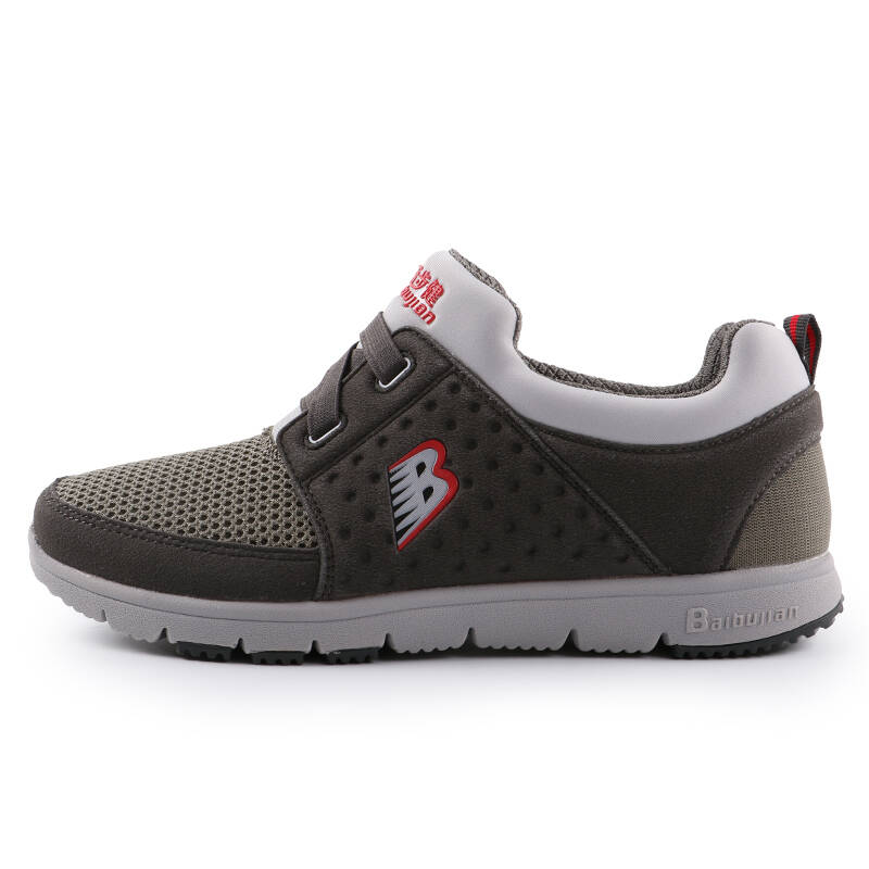 百步健(baibujian)老人鞋爸爸鞋情侣鞋中老年健步鞋户外晨练鞋休闲