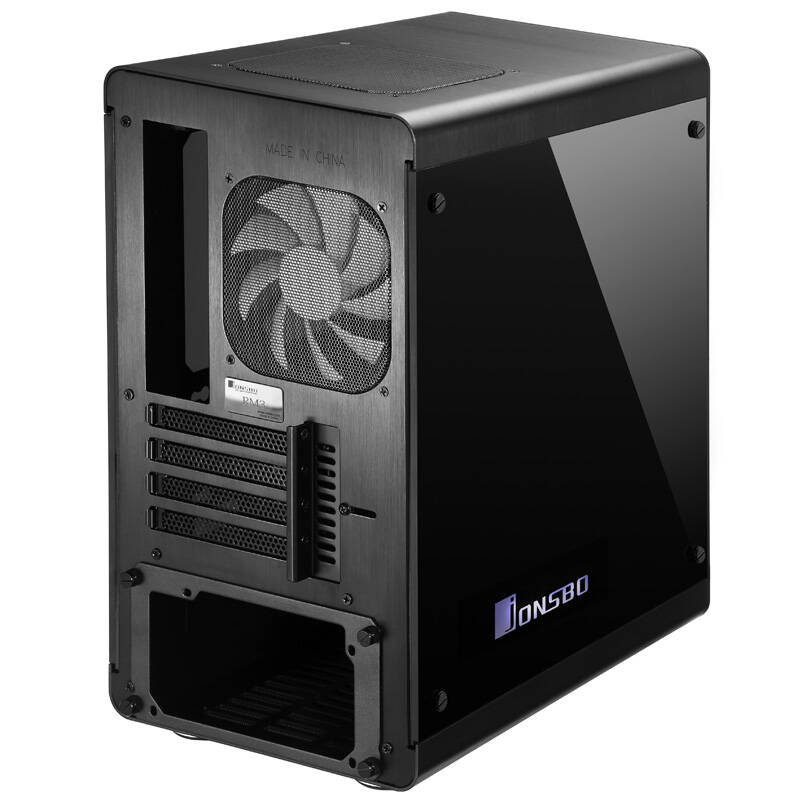 乔思伯(jonsbo)rm3 黑色 mini-matx机箱(支持matx主板/atx电源/全铝