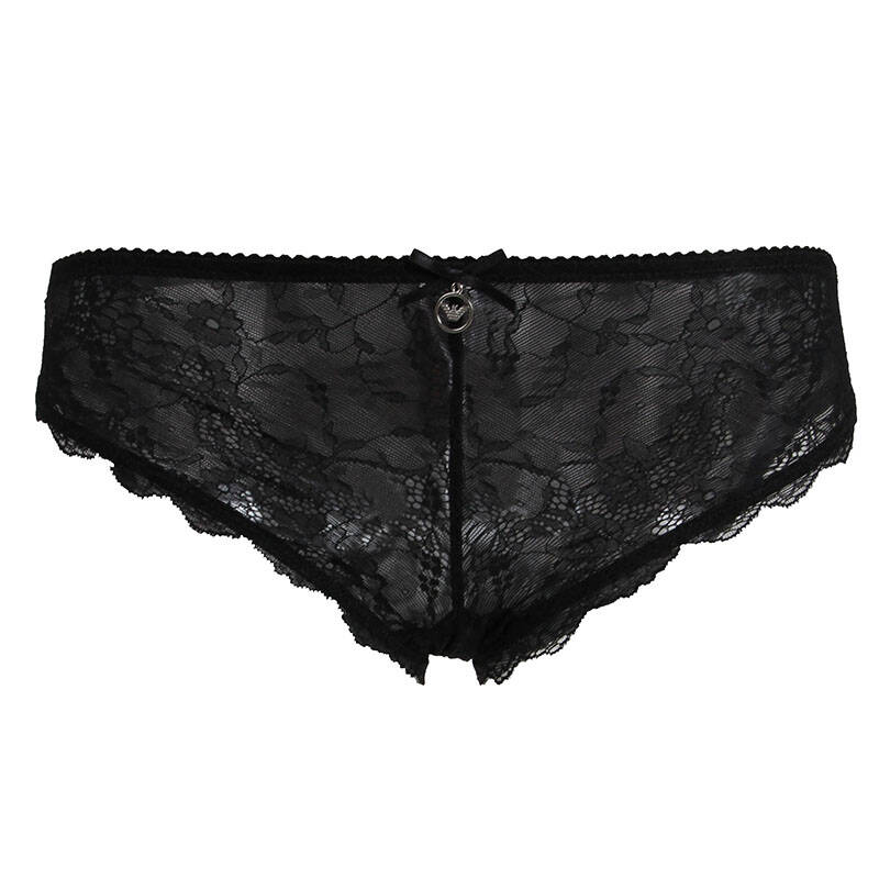 emporio armani阿玛尼女士黑色三角内裤163316cc73500020 l码