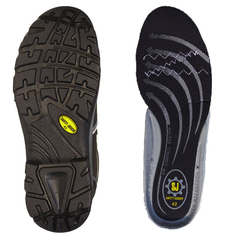 safety jogger安全鞋劳保鞋防静电鞋头层牛皮塑钢头凯夫拉中底aura