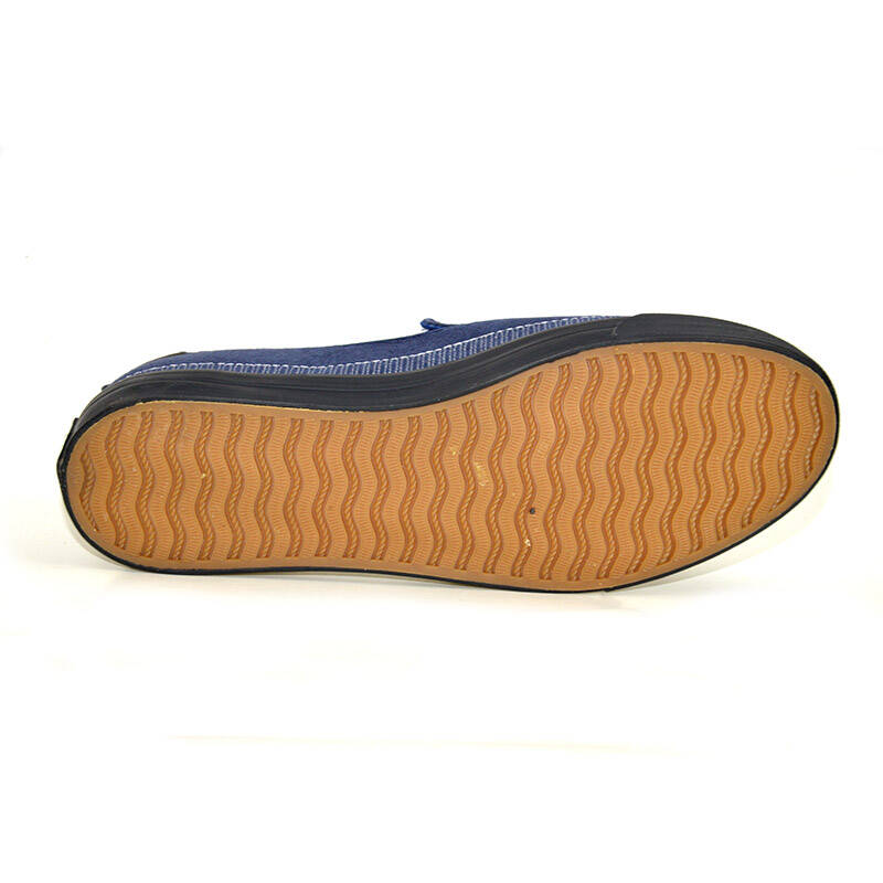 火炬牌春季新款上市男鞋帆布鞋一脚蹬男式鞋运动鞋低帮 蓝色 44