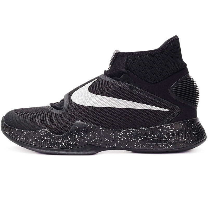 耐克男鞋2016新款zoom气垫高帮运动鞋实战篮球鞋战靴820227-660 黑色