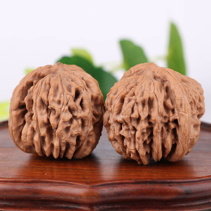 【涞水馆】涞水特产 文玩核桃狮子头 老款盘龙纹麻核桃 手玩核桃 核桃