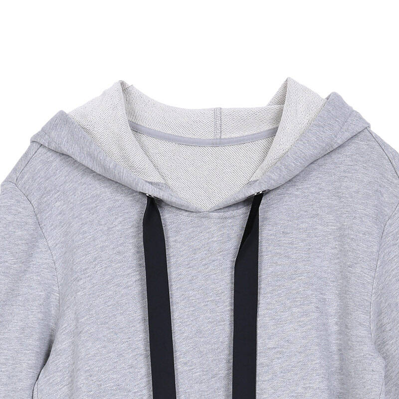 连帽罗纹袖口抽绳猎豹图案户外连衣裙ma153skt91 moco w54浅蟹灰色 s