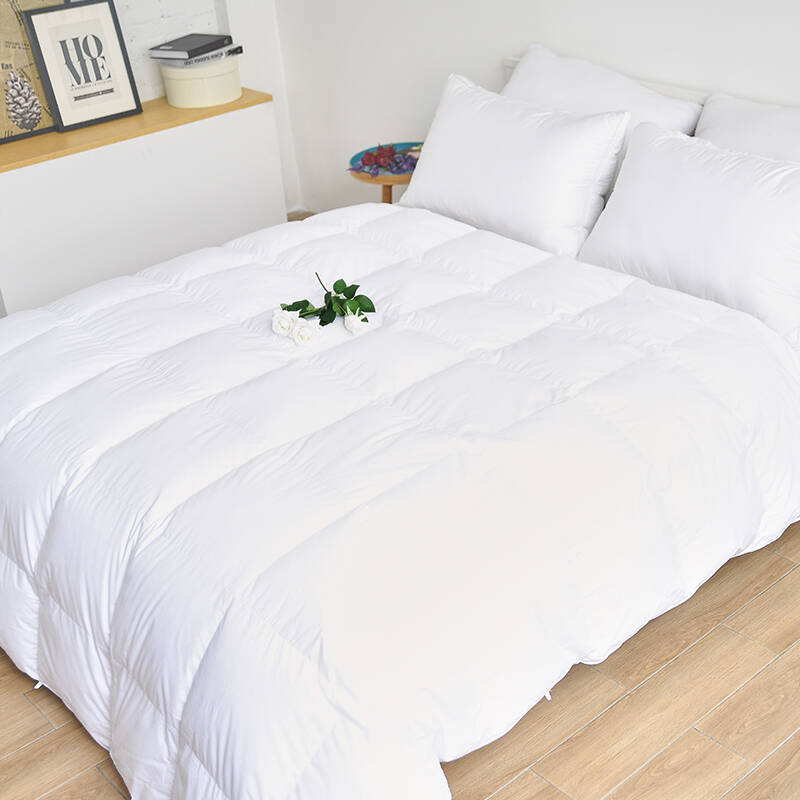 斯品家居 被子被芯 全棉白鹅羽毛被 四季春夏被 白色 1.5米床