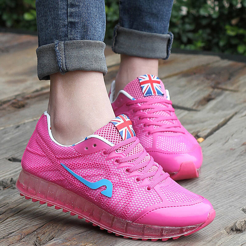 飞创2016春夏季新款透气网纱休闲鞋女网鞋女透气鞋跑步鞋网状运动网鞋