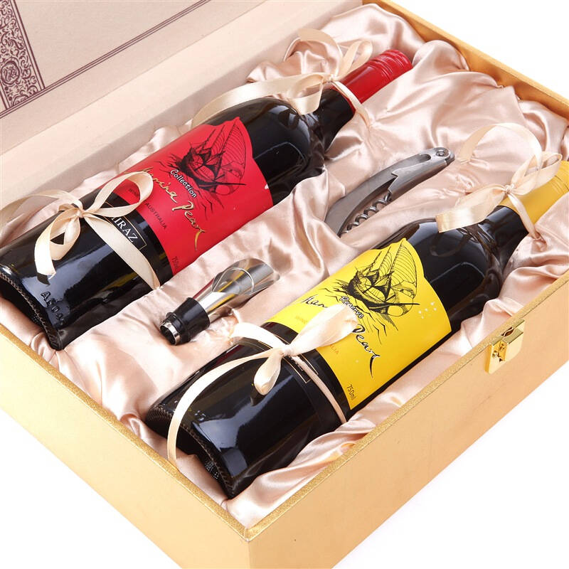 澳大利亚进口红酒 玛琳娜干红葡萄酒 双支礼盒 750ml*2瓶