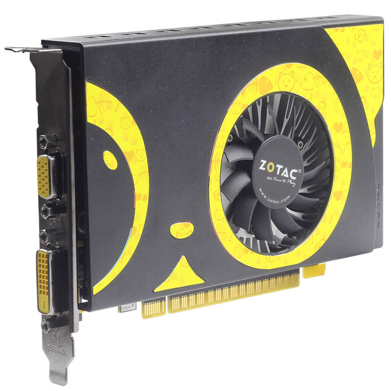 索泰(zotac)gt710-2gd3 喵星版 va 956/1600mhz 2g ddr3 pci-e 2.
