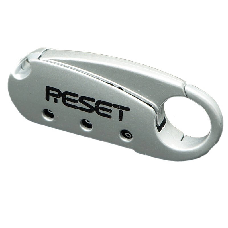 锐赛特(reset)rst-039 银色黑白轮可重置密码背包锁扣
