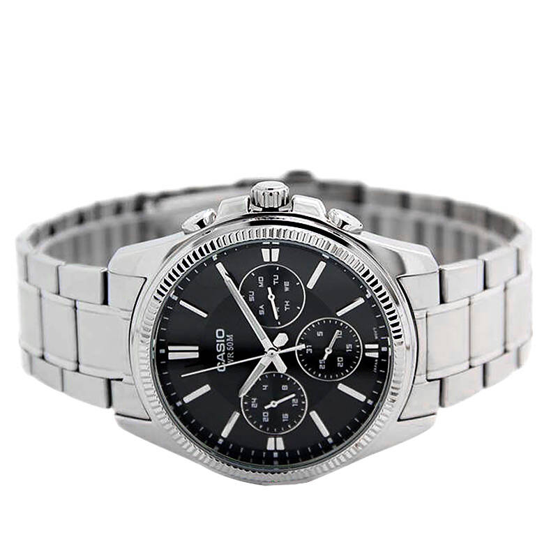 卡西欧(casio)男表商务双日历石英手表 mtp-1375d-1a