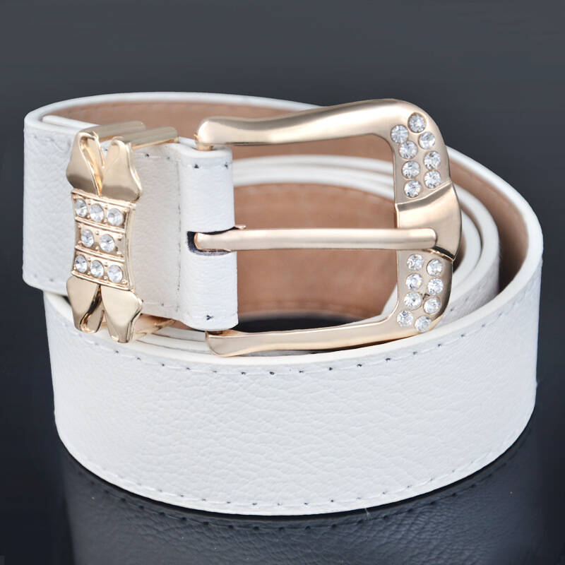 时尚甜美磨砂皮女士腰带窄款百搭细皮带配裙子装饰腰链糖果色女款 yv