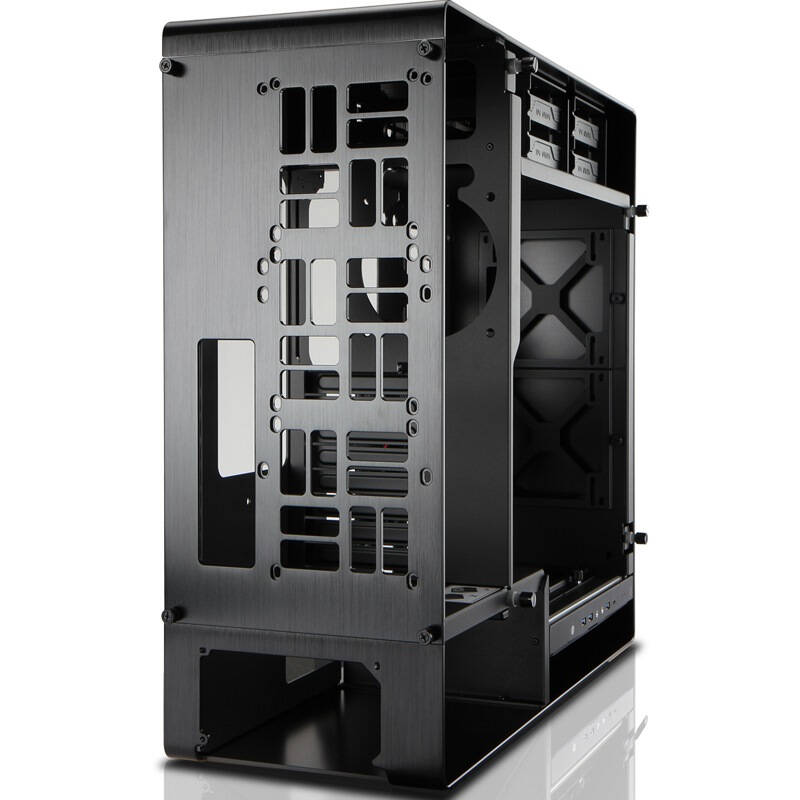 迎广(in win)909黑色 电脑主机箱(支持e-atx主板/360冷排/全铝/侧透