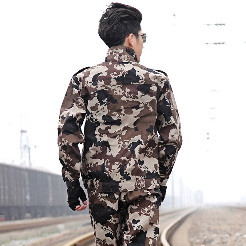 户外迷彩服套装男野战特种兵作训服军训服工作服hd15c125 印度迷彩