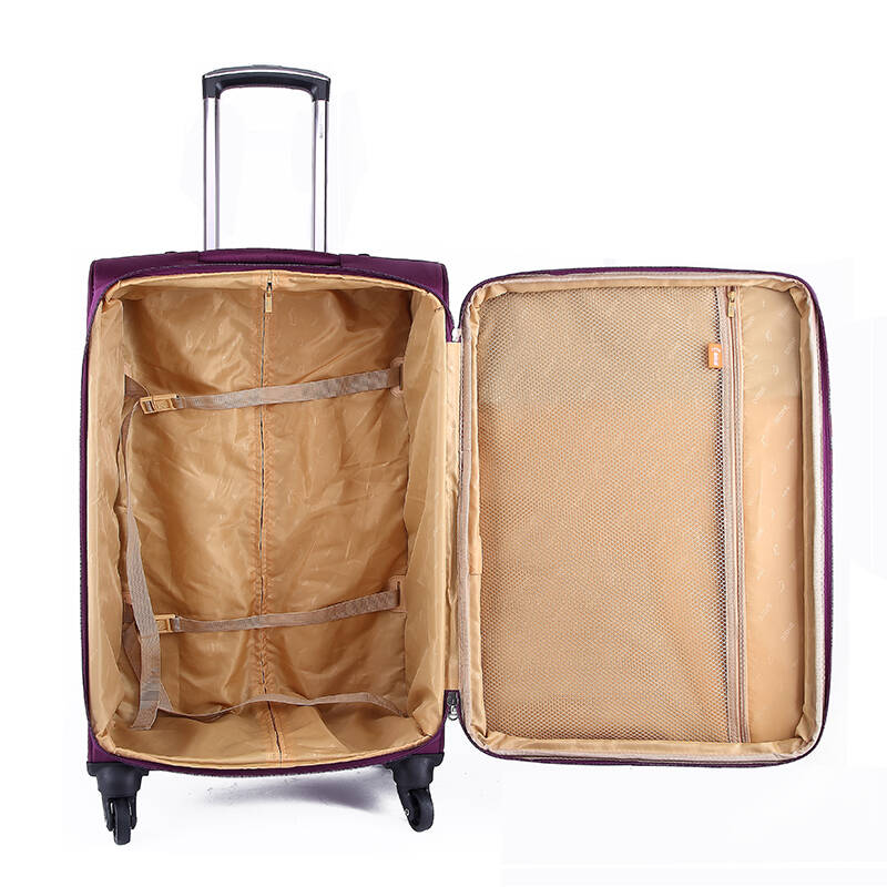 帝企鹅万向轮商务休闲旅行箱包 托运箱行李箱 男女拉杆箱24寸 啡色 24