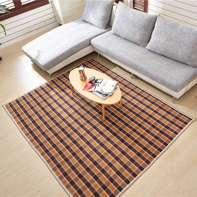 南极人 棉麻客厅卧室门垫茶几吸水防滑地垫地毯可水洗 棉线地垫