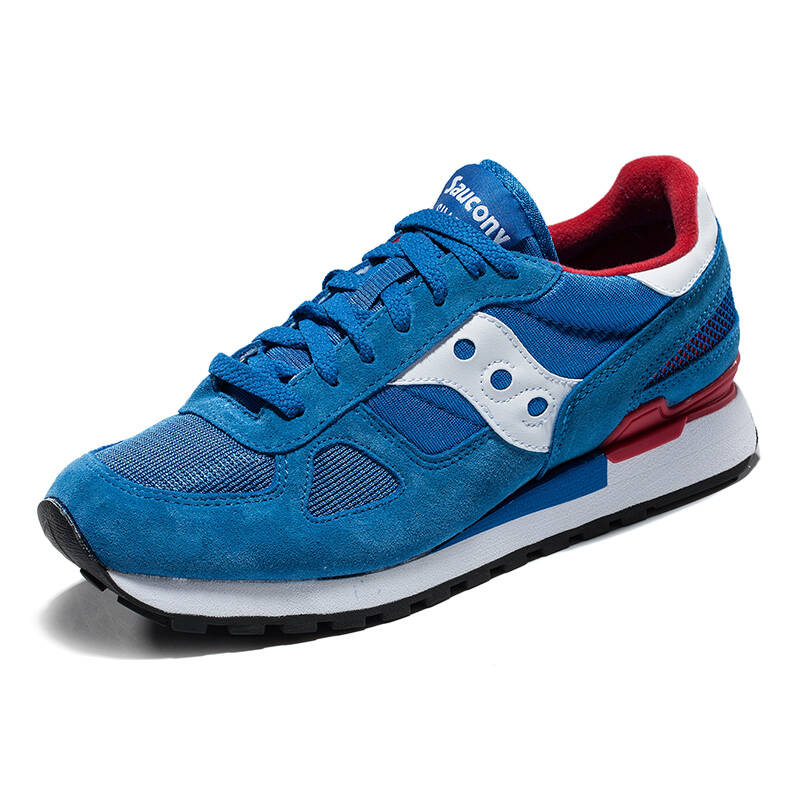 saucony圣康尼 shadow original 复古跑步鞋 男 s2108-b 蓝/白 41