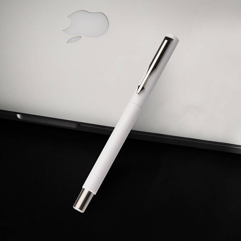 礼品 商务 办公 文具 威雅白色胶杆墨水笔