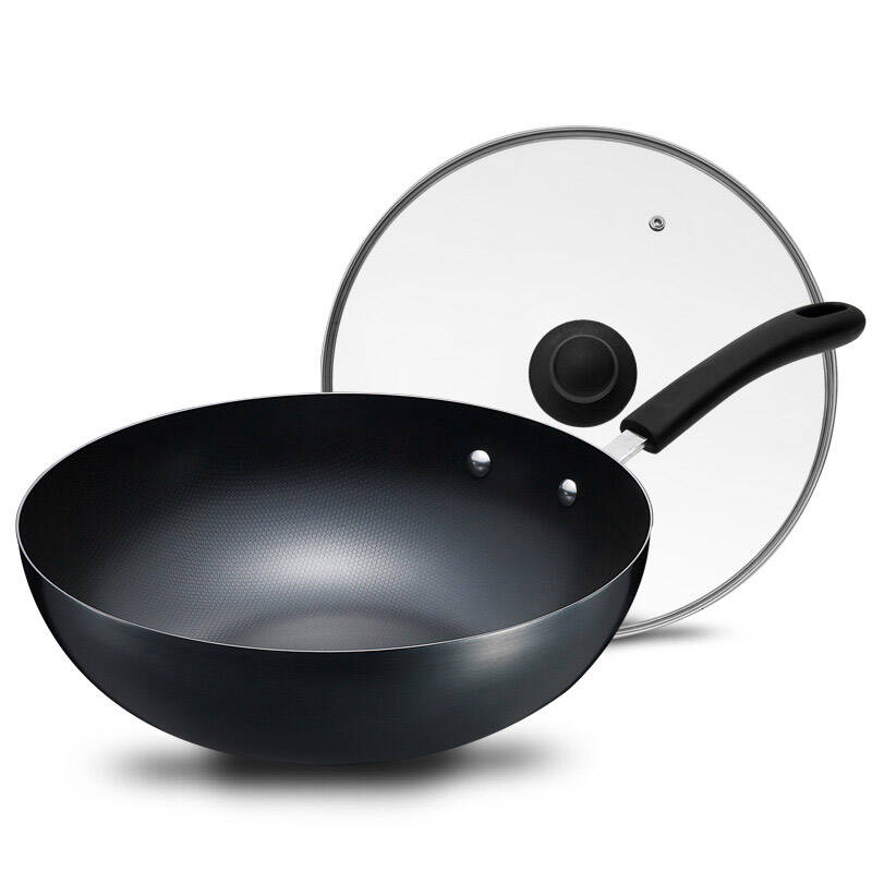 asd 爱仕达 30cm炒锅 锈不了铸铁无涂层不生锈明火通用炒菜铁锅lh8330