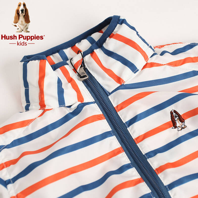 暇步士品牌童装防晒衣夏季男童炫彩条纹上衣休闲防晒外套hkc7ca09