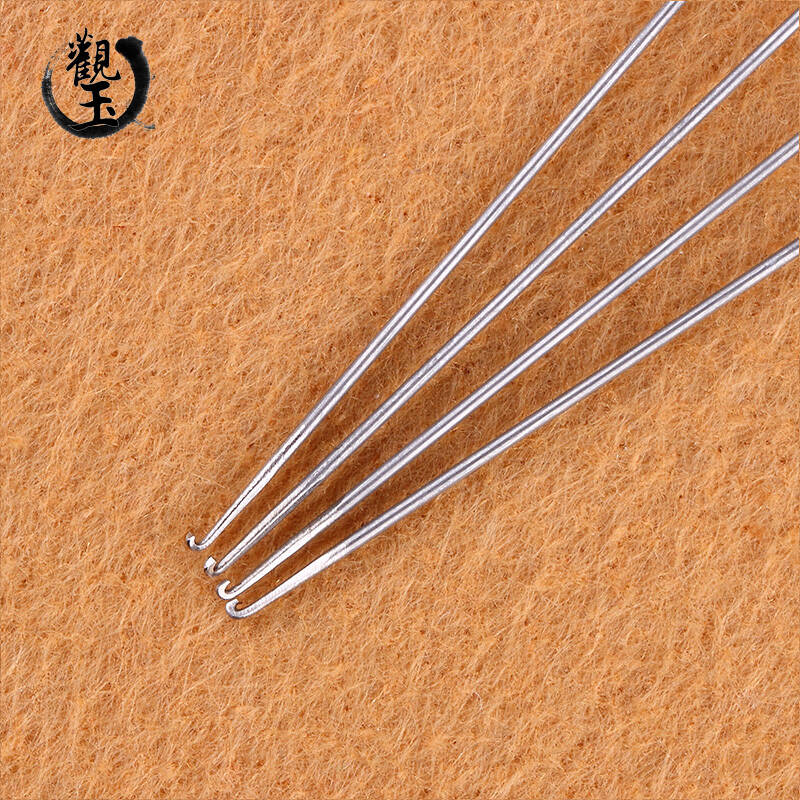 观玉diy手工材料串珠必备穿线工具三通钩针 文玩佛珠手串针专用三通针