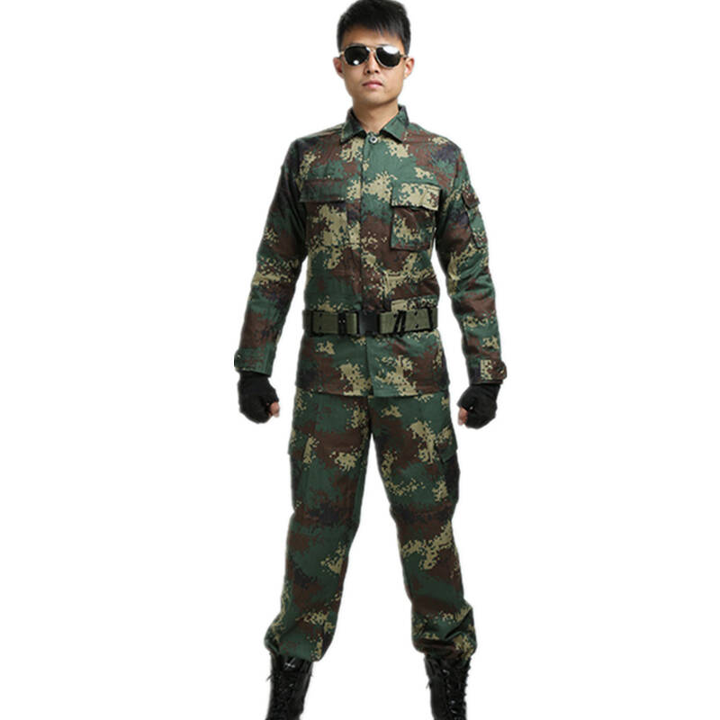 董嘉骏夏季07迷彩服 教官作训服 二炮丛林数码迷彩服套装 xxl码