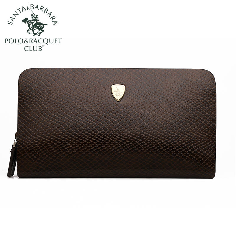 圣大保罗polo 男士手拿包真皮手包男单拉链手包手抓包121015